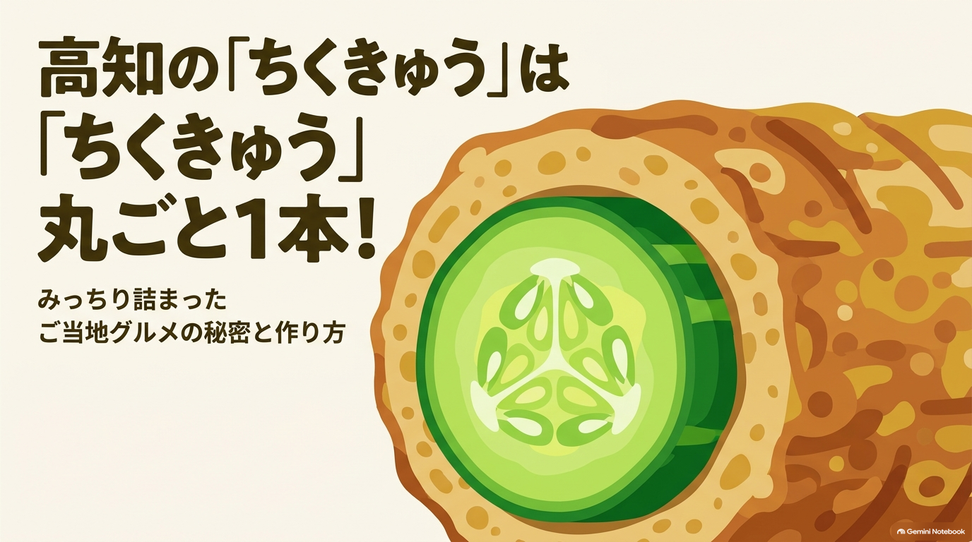 「丸ごと1本！高知流ちくきゅうご当地グルメの秘密と作り方のアイキャッチ画像」
